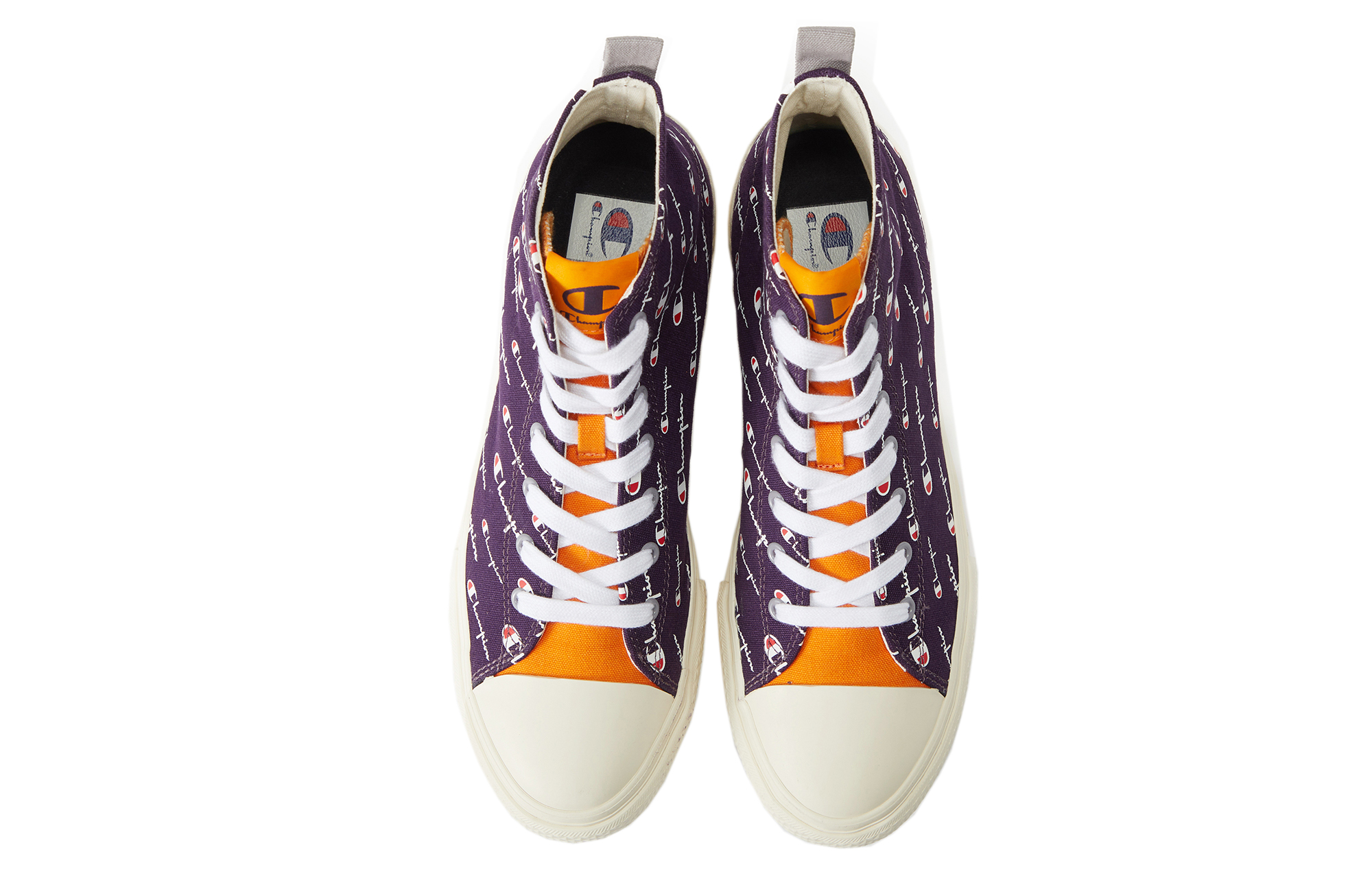 Кеды унисекс Champion Campus Hi фиолетовый/желтый, 36 EU