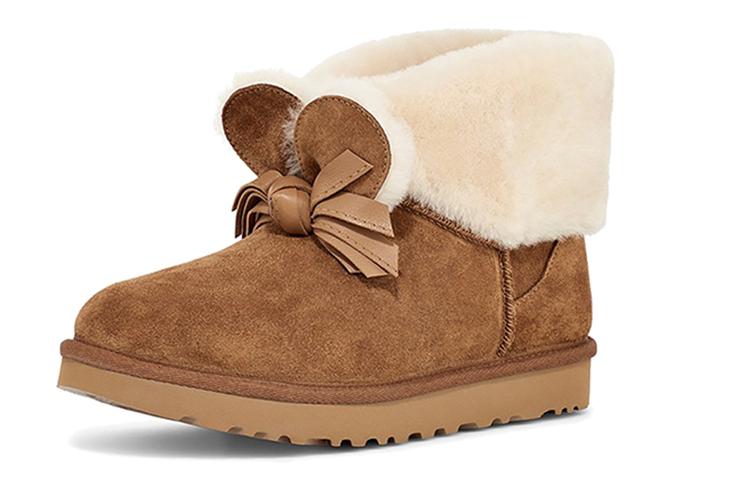 Унты женские UGG Classic Mini II CNY каштановые, 36 EU