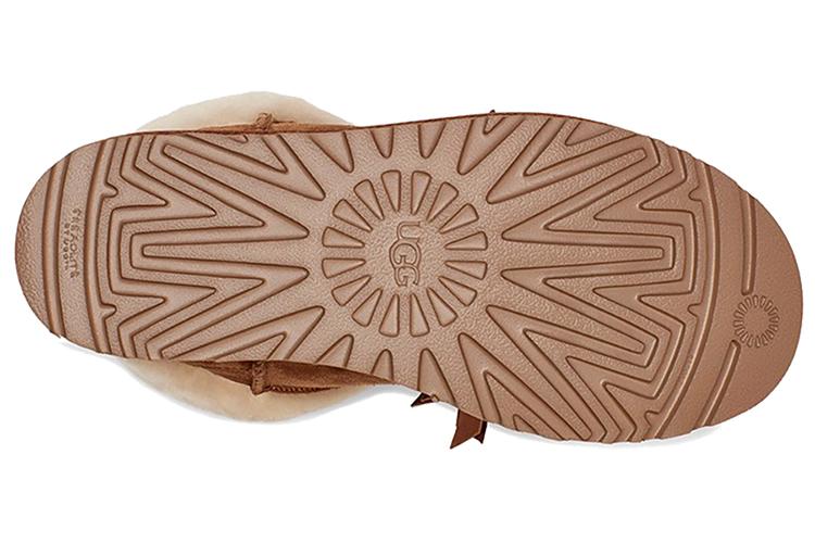 Унты женские UGG Classic Mini II CNY каштановые, 36 EU