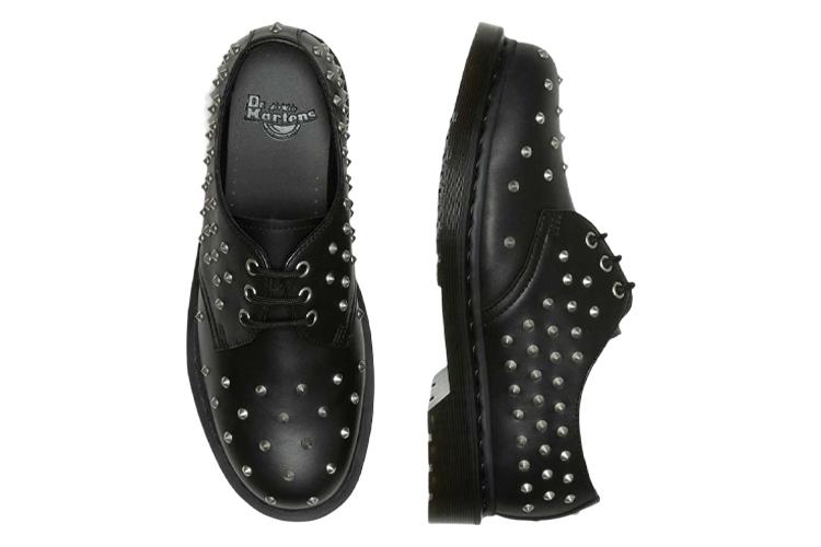 Оксфорды женские Dr. Martens 1461 Wanama черные серебристые, 39 EU