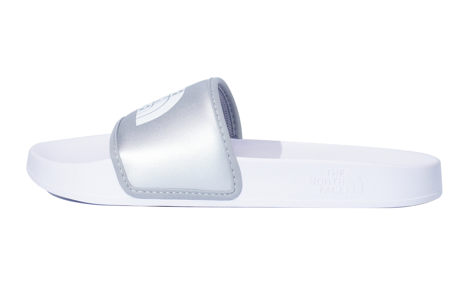 Шлепанцы женские THE NORTH FACE Base Camp Slide 3 серебристо-белые