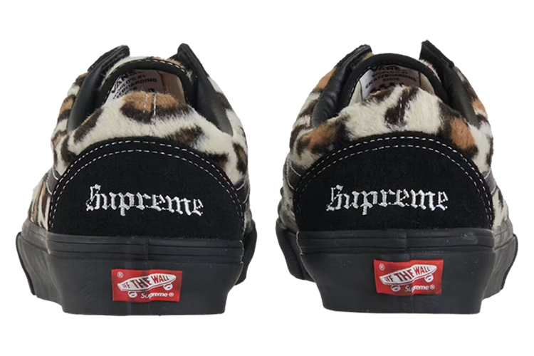 Кеды мужские Vans Old Skool X Supreme леопардовые, 46 EU