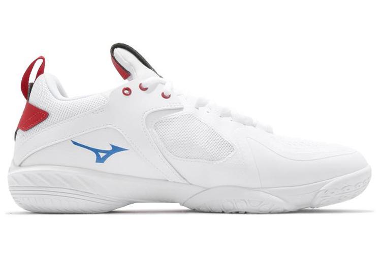 Кроссовки унисекс Mizuno Wave Claw Neo белые, синие, красные, 44 EU