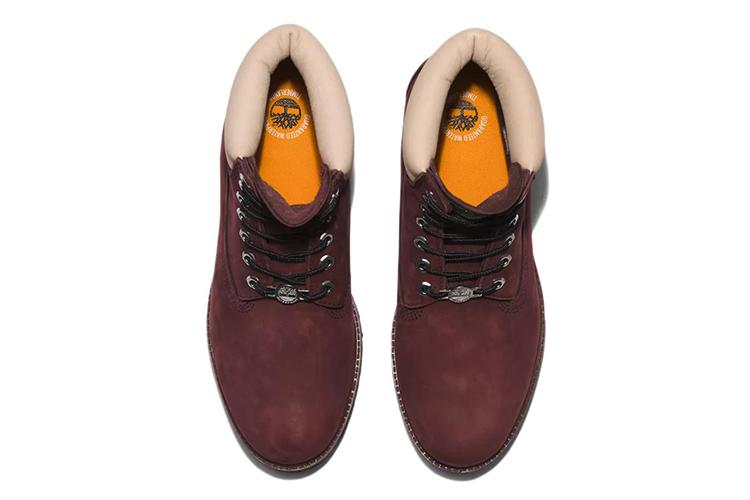 Ботинки мужские Timberland 6 Inch Premium Waterproof бордовые, 41 EU