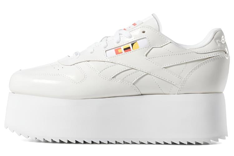 Кеды женские Reebok Classic Leather Triple Thick Sole белые, 39 EU