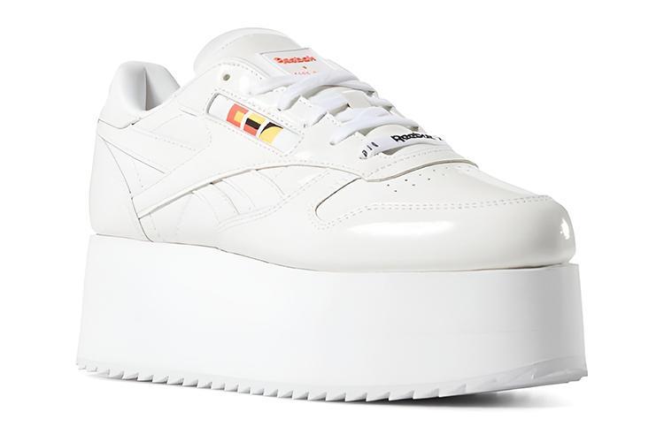 Кеды женские Reebok Classic Leather Triple Thick Sole белые, 39 EU