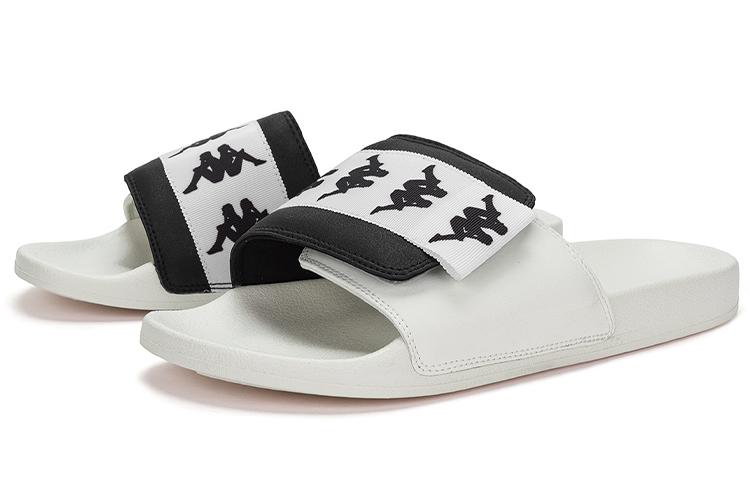 Шлепанцы унисекс Kappa K0DX5LT01D-012 черные и белые, 36 EU