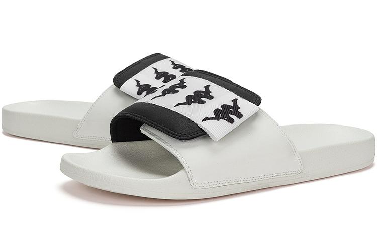 Шлепанцы унисекс Kappa K0DX5LT01D-012 черные и белые, 36 EU