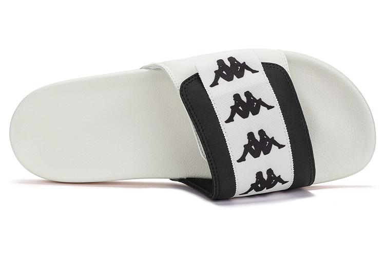 Шлепанцы унисекс Kappa K0DX5LT01D-012 черные и белые, 36 EU