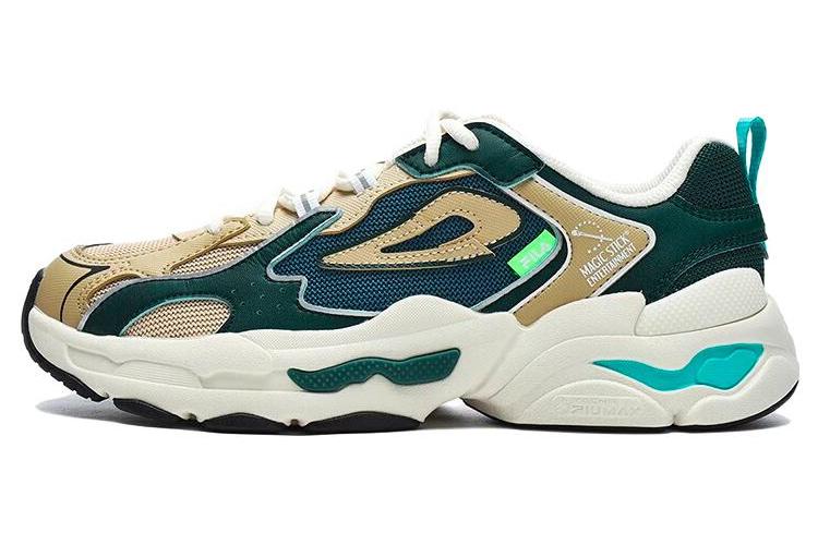 Кроссовки женские FILA Y2K Ms Low Top синий, зелёный, коричневый, 38 EU