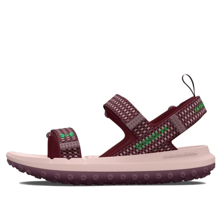 Сандалии унисекс Under Armour Fat Tire Hiking Sandal темно-красные, 44 EU