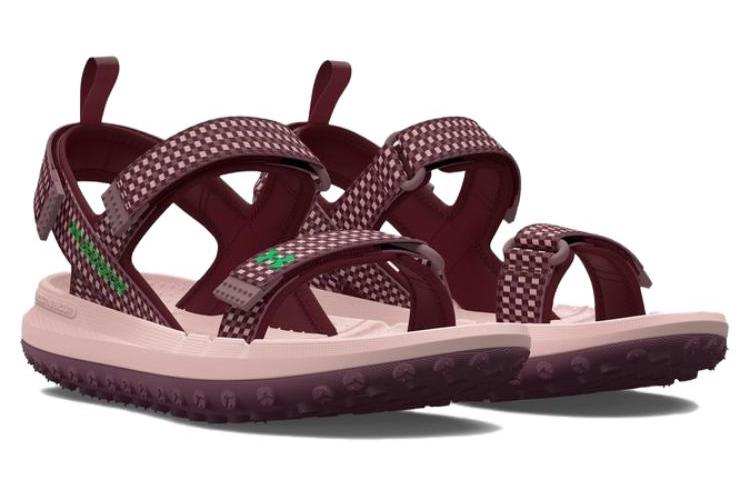 Сандалии унисекс Under Armour Fat Tire Hiking Sandal темно-красные, 44 EU