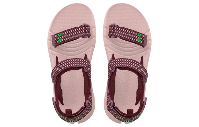 Сандалии унисекс Under Armour Fat Tire Hiking Sandal темно-красные, 44 EU