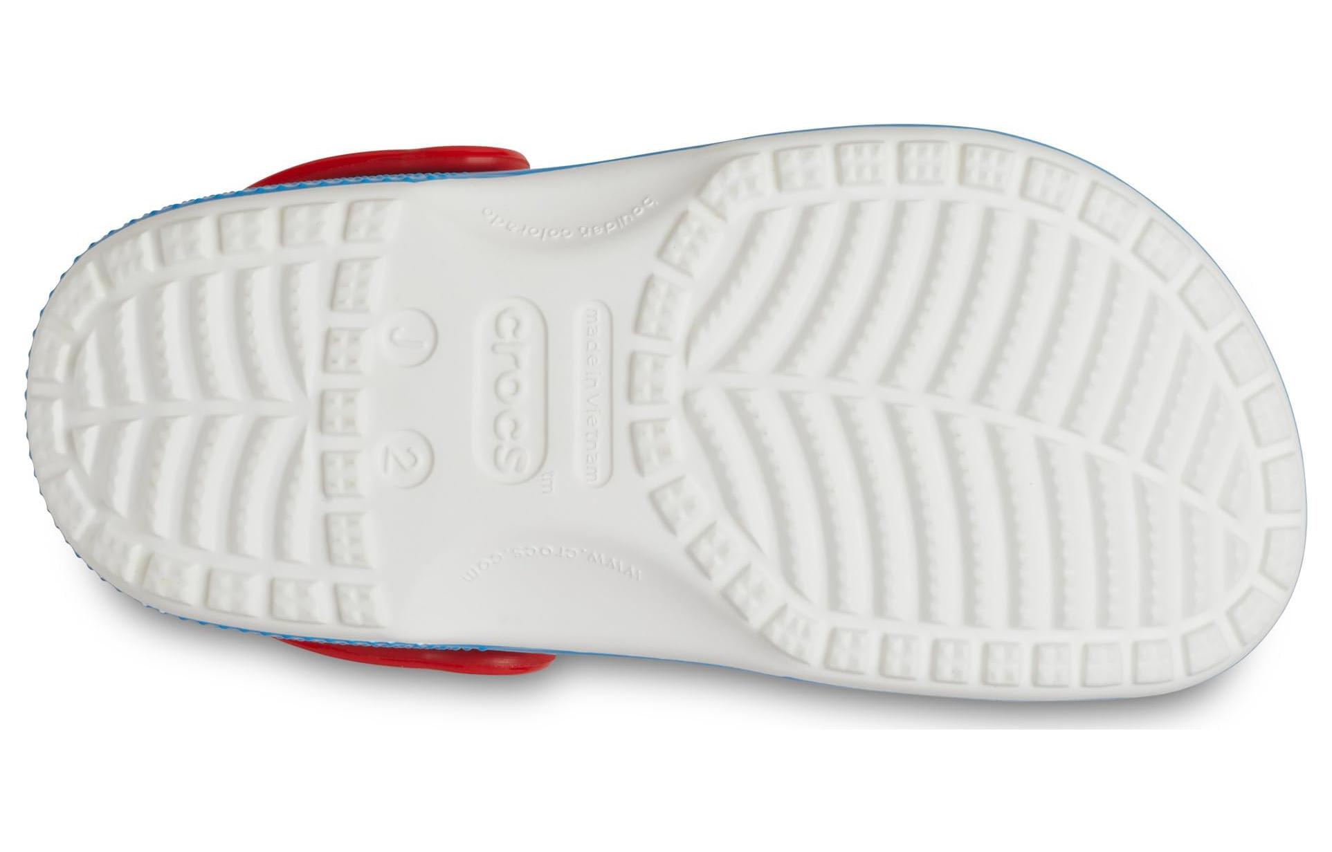 Шлепанцы унисекс Crocs Classic Clog Hello Kitty белые, красные, синие, 39-40 EU