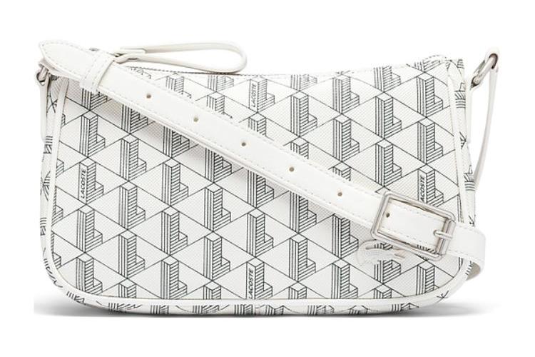 Сумка женская LACOSTE Croissant белая, Medium EU