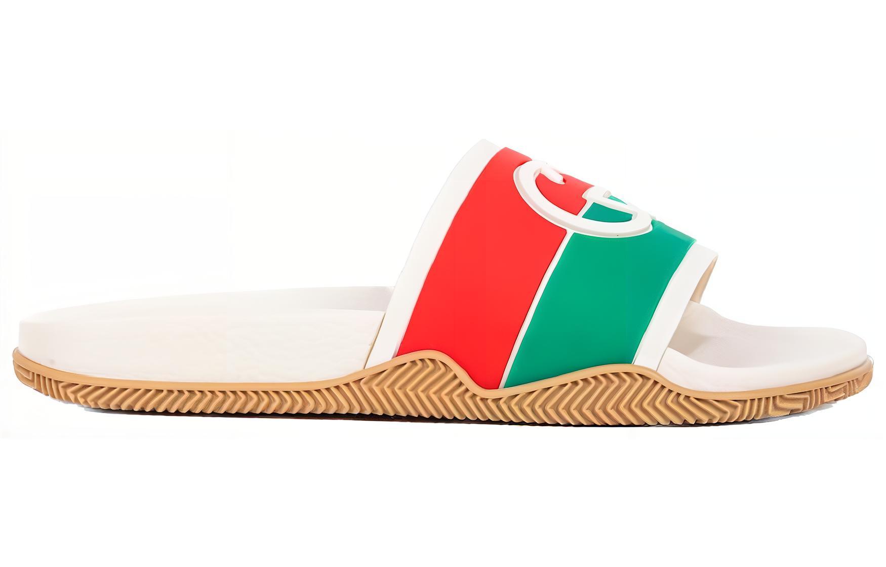 Шлепанцы мужские GUCCI Interlocking G Web Stripe, 47 EU