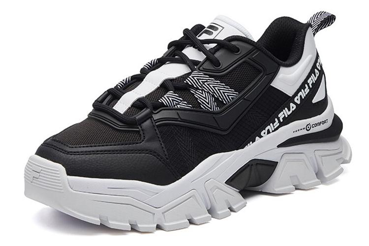 Кроссовки женские FILA Buffer Low черно-белые, 37.5 EU