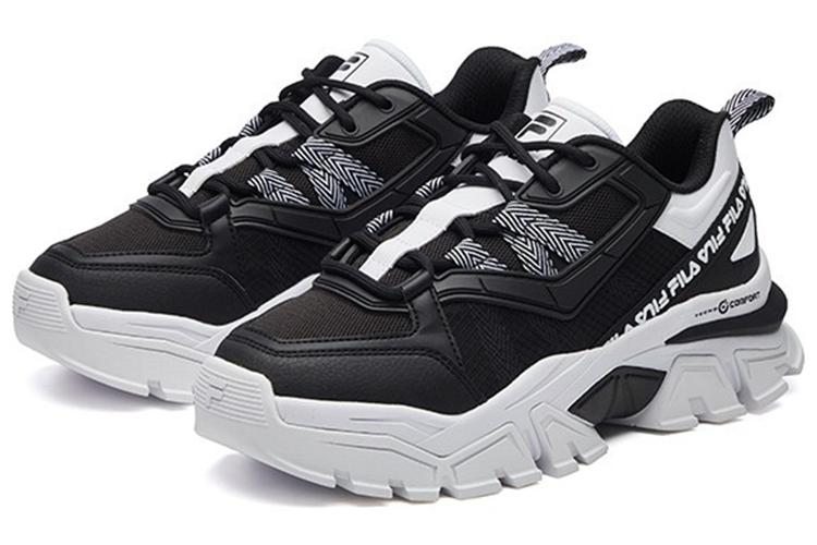 Кроссовки женские FILA Buffer Low черно-белые, 37.5 EU