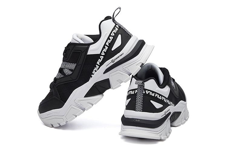 Кроссовки женские FILA Buffer Low черно-белые, 37.5 EU