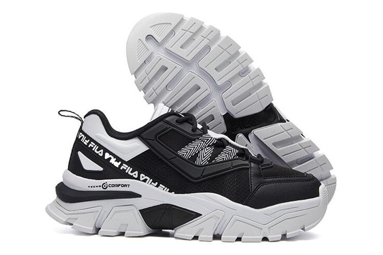 Кроссовки женские FILA Buffer Low черно-белые, 37.5 EU