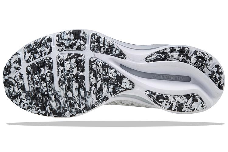 Кроссовки унисекс Mizuno Wave Rider 25 Sp белые, серые, 38.5 EU