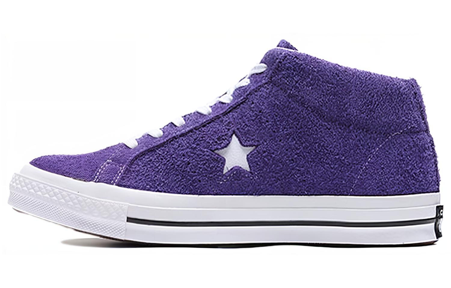 Кроссовки унисекс Converse One Star Mid, purple fuzz, 43 EU