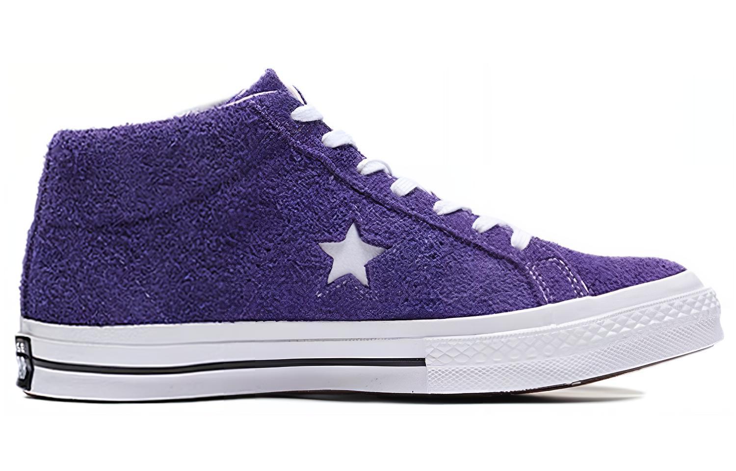 Кроссовки унисекс Converse One Star Mid, purple fuzz, 43 EU