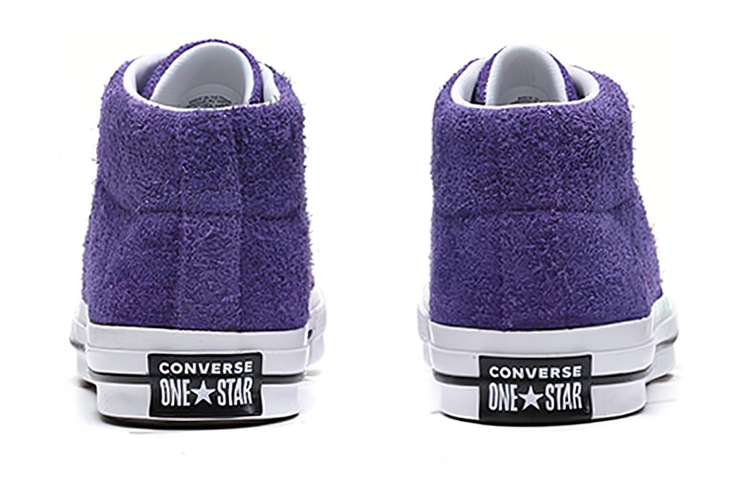 Кроссовки унисекс Converse One Star Mid, purple fuzz, 43 EU