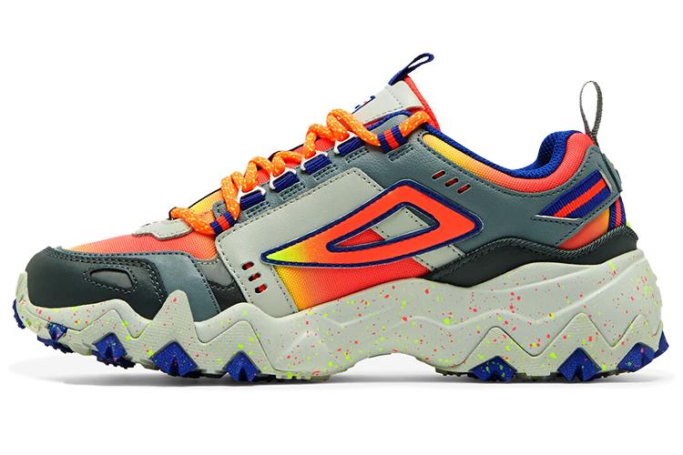 Кроссовки женские FILA Oakmont TR Low Top, синие, серые и оранжевые, 38.5 EU