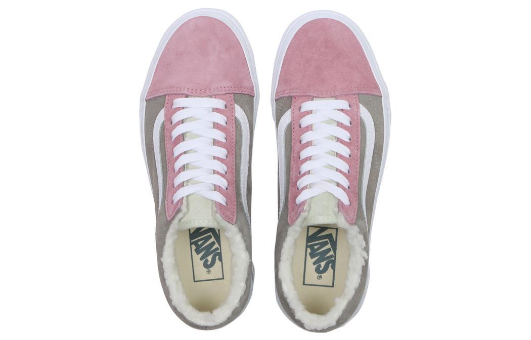 Кроссовки унисекс Vans Old Skool Pig Suede Sherpa розовые-серые, 37 EU