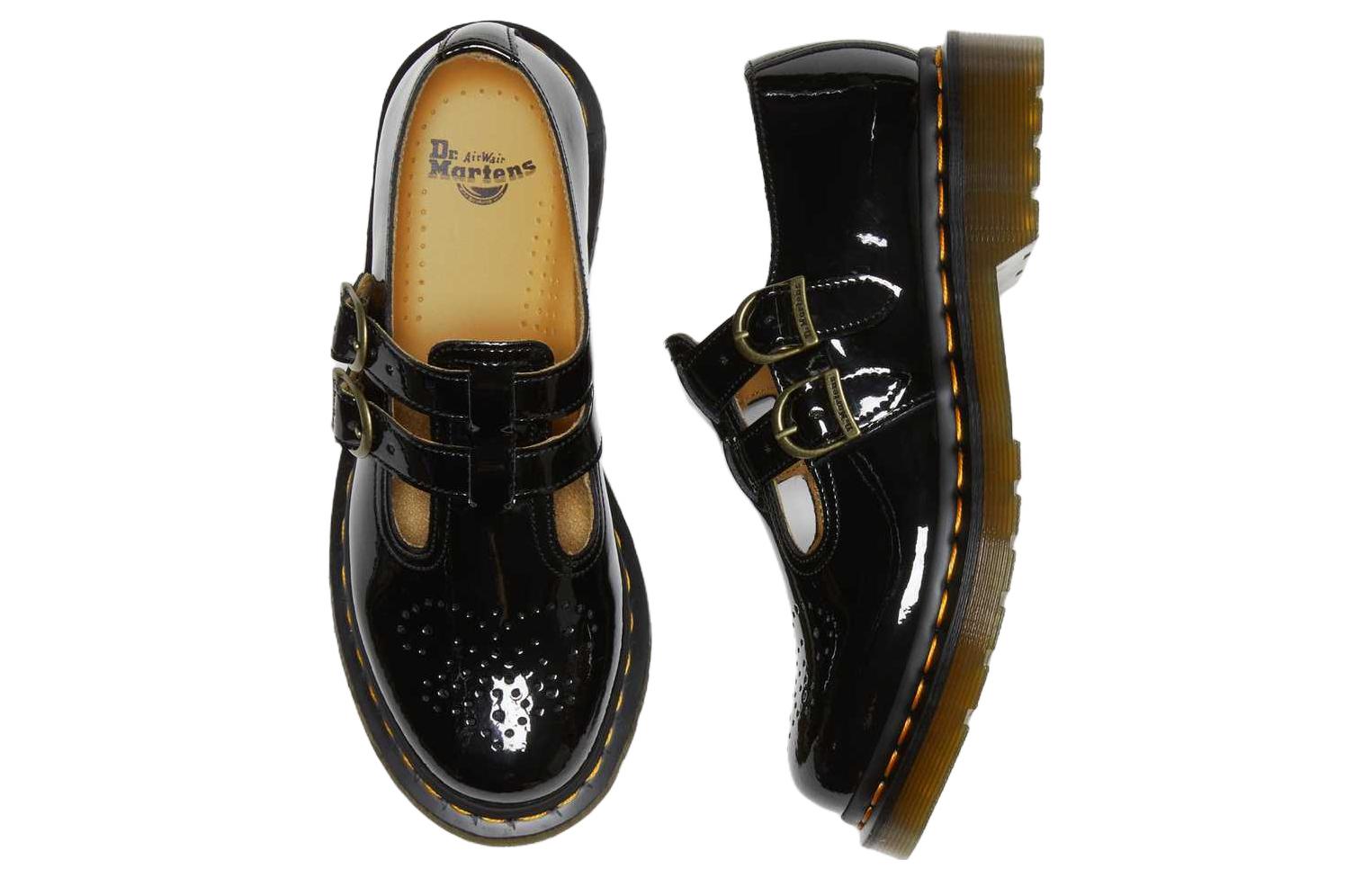 Полуботинки женские Dr.Martens Monk Strap черные, 38 EU