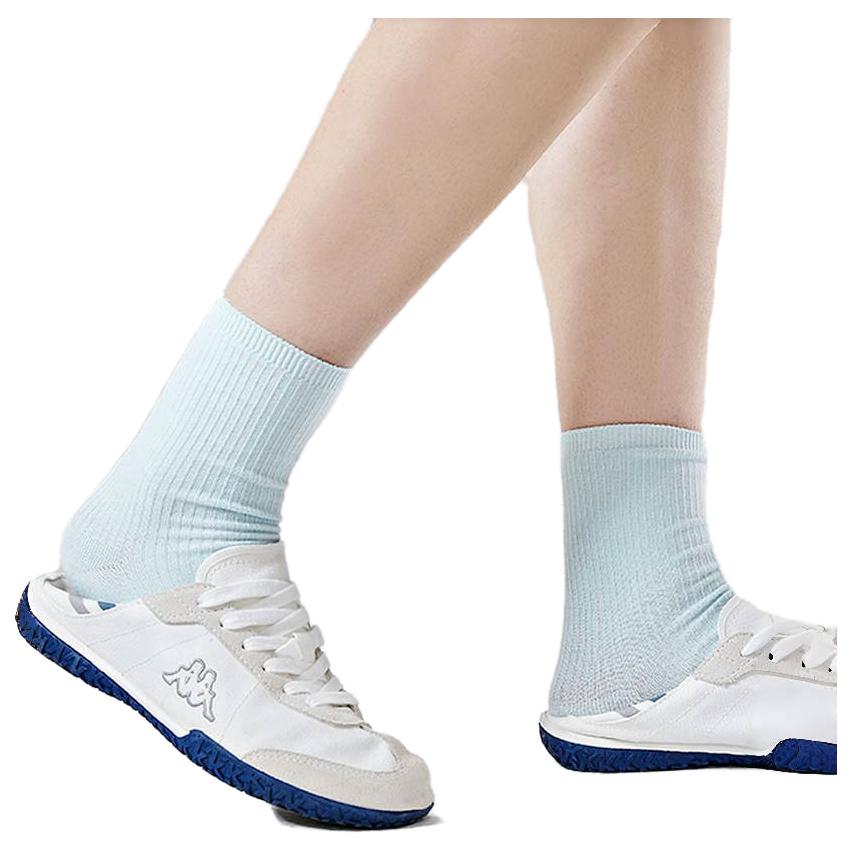 Кроссовки унисекс Kappa Lifestyle Shoes белые и синие, 41 EU