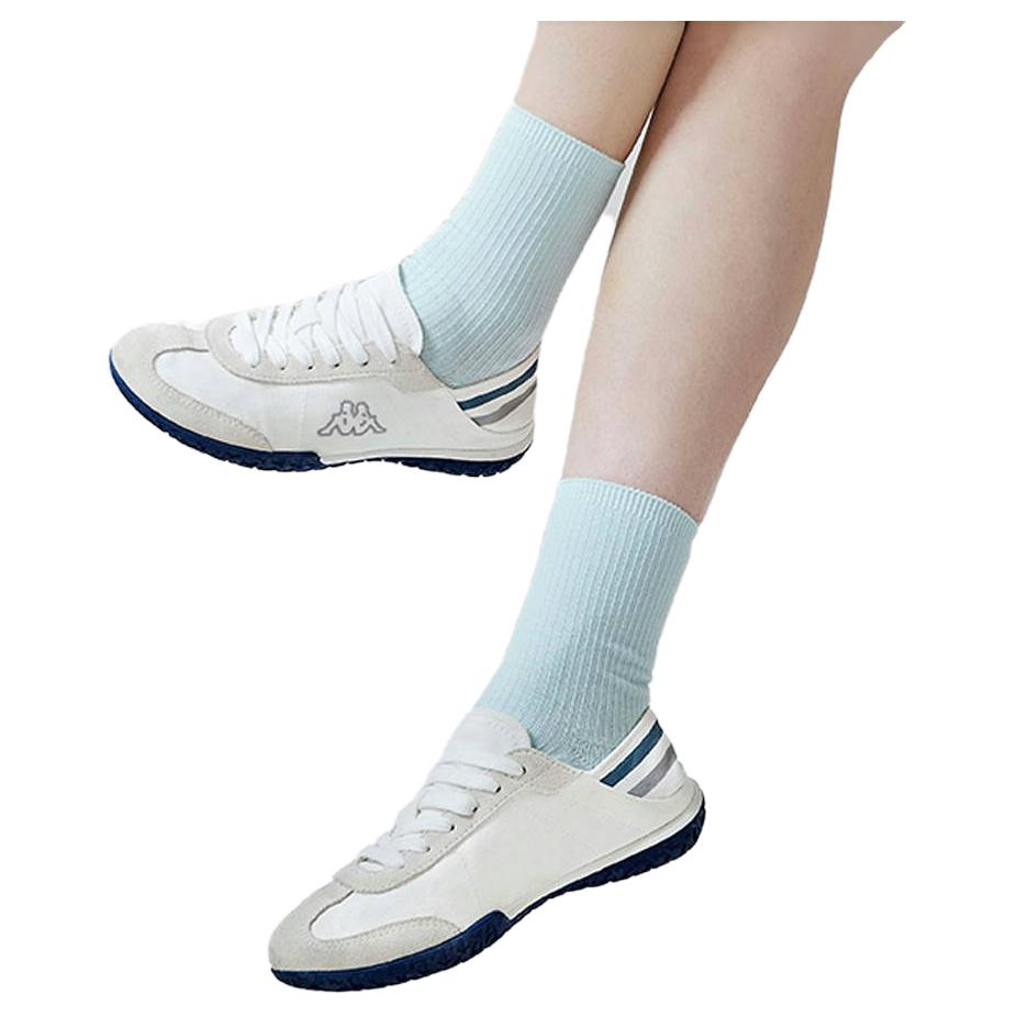 Кроссовки унисекс Kappa Lifestyle Shoes белые и синие, 41 EU