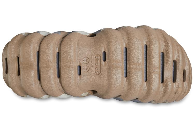 Шлепанцы унисекс Crocs Echo Redux Clog камуфляж серо-зелёный, 38-39 EU