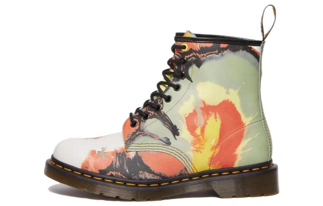 Ботинки женские Dr. Martens 1460 X Tate Decalcomania зеленые