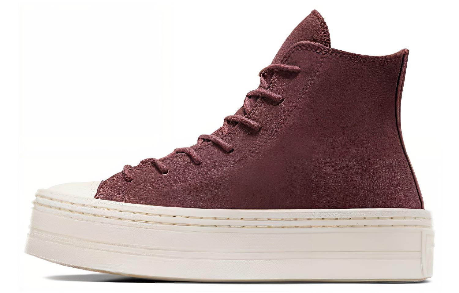 Кеды женские Converse Chuck Taylor All Star Modern Lift Platform Hi коричневые