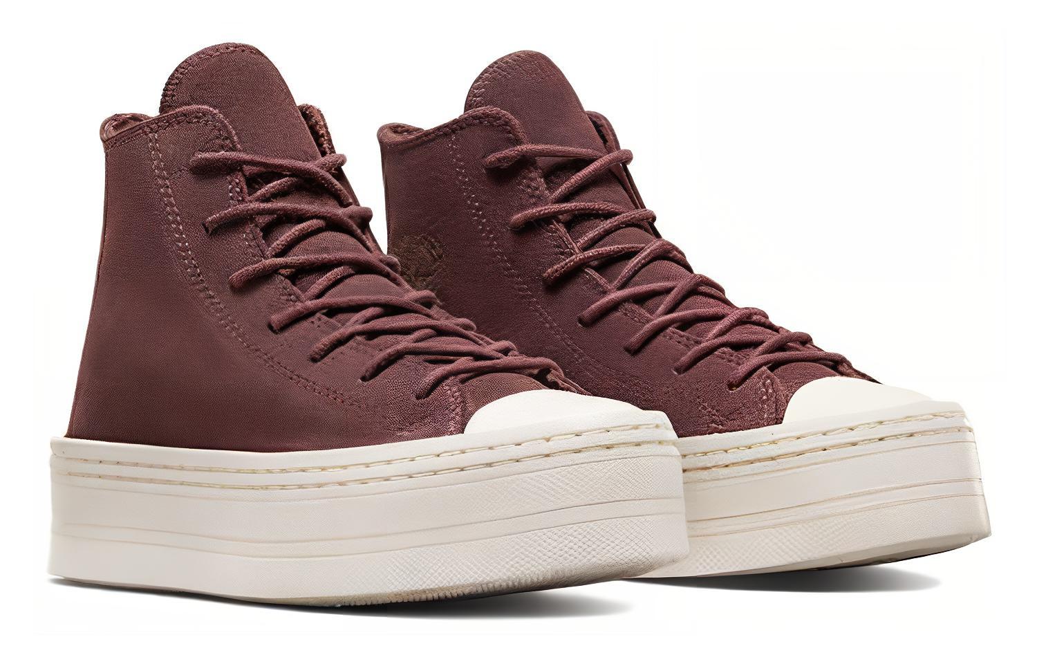 Кеды женские Converse Chuck Taylor All Star Modern Lift Platform Hi коричневые