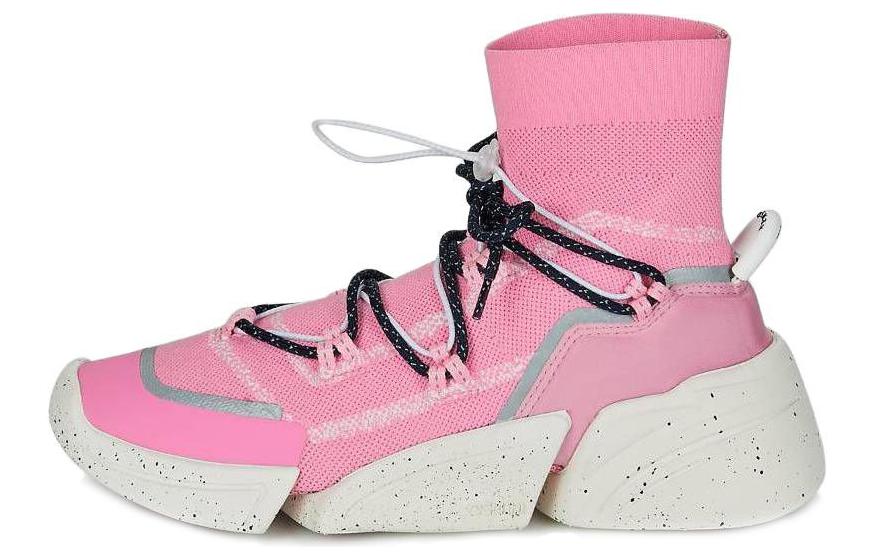 Высокие кроссовки женские KENZO F962SN450F65.32 розовые, 36 EU