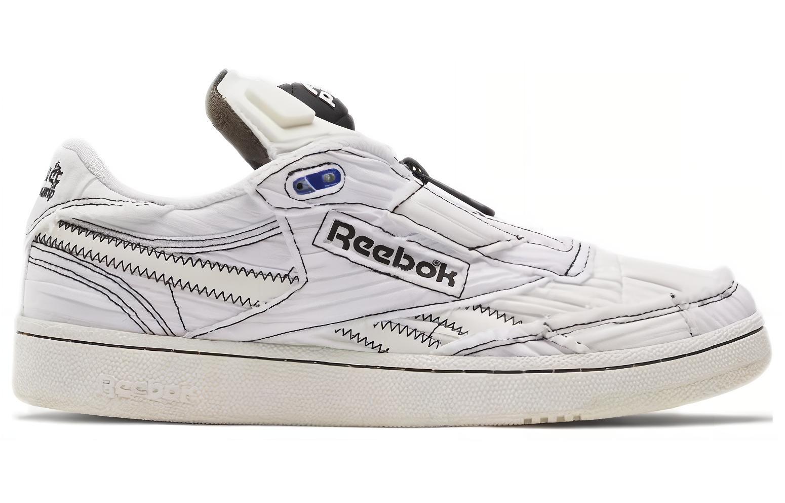 Кеды унисекс Reebok Club C 85 Pump белые, 42 EU