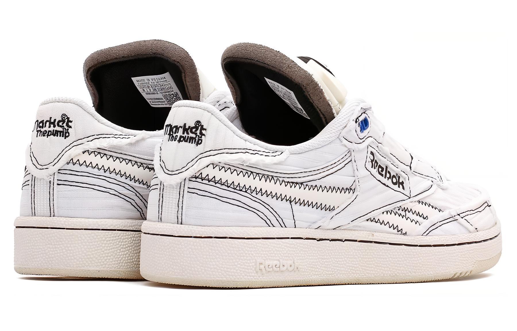 Кеды унисекс Reebok Club C 85 Pump белые, 42 EU