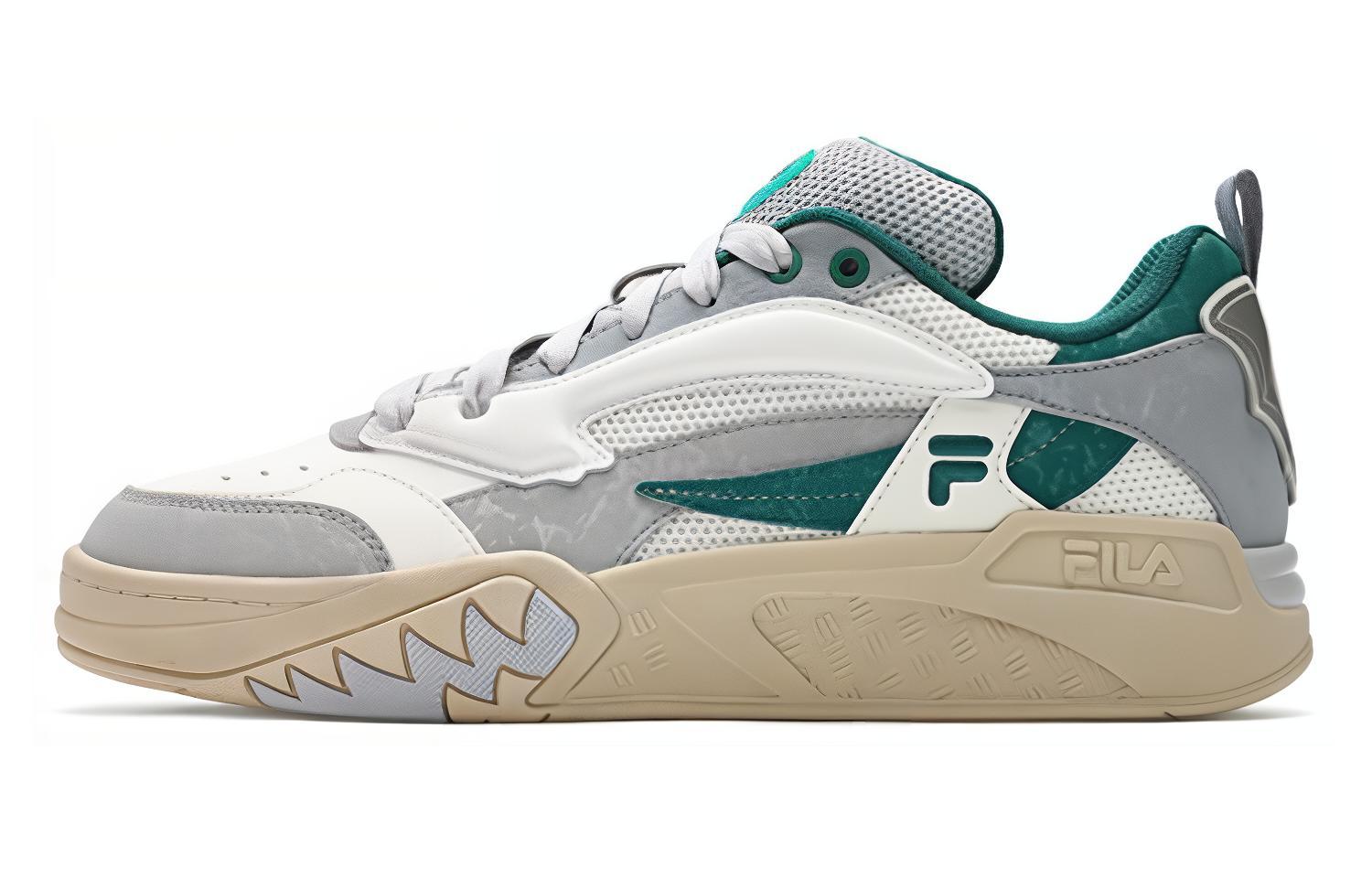 Кеды мужские FILA Cushioning High-Top серо-зелёные