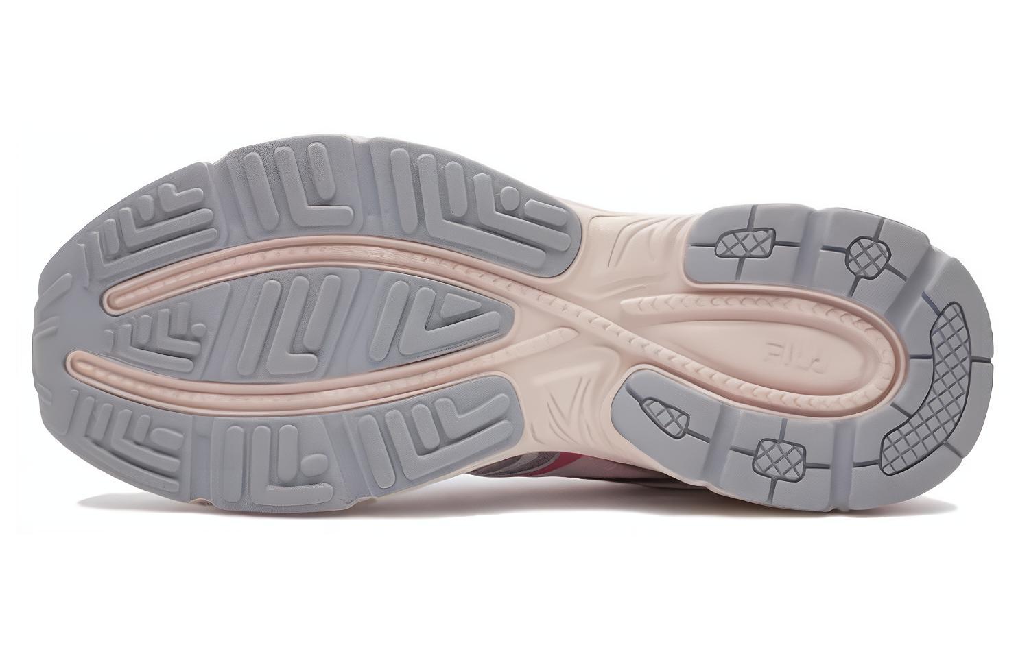 Кроссовки унисекс FILA Interrun Cushioning серебристо-розовые, 250 EU