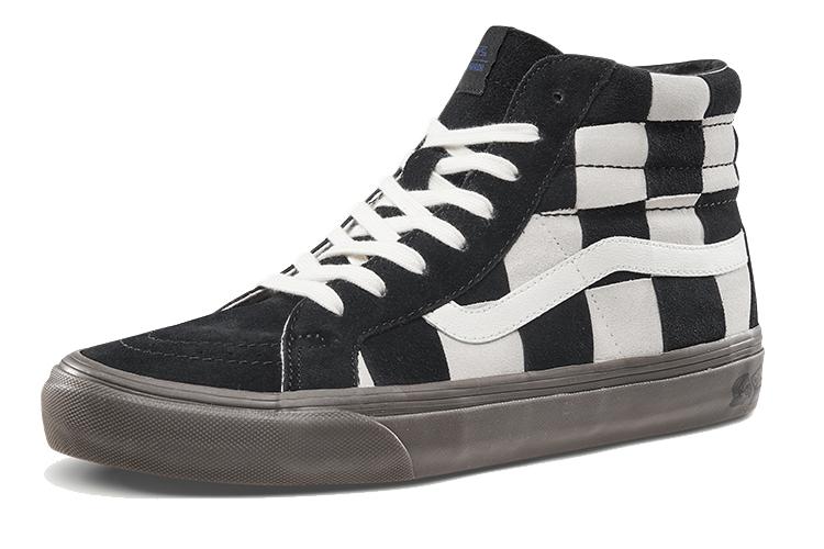 Кеды унисекс Vans Sk8-Hi LX Checkerboard черные, 40.5 EU