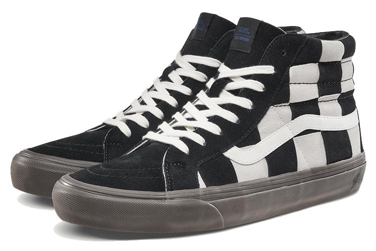 Кеды унисекс Vans Sk8-Hi LX Checkerboard черные, 40.5 EU