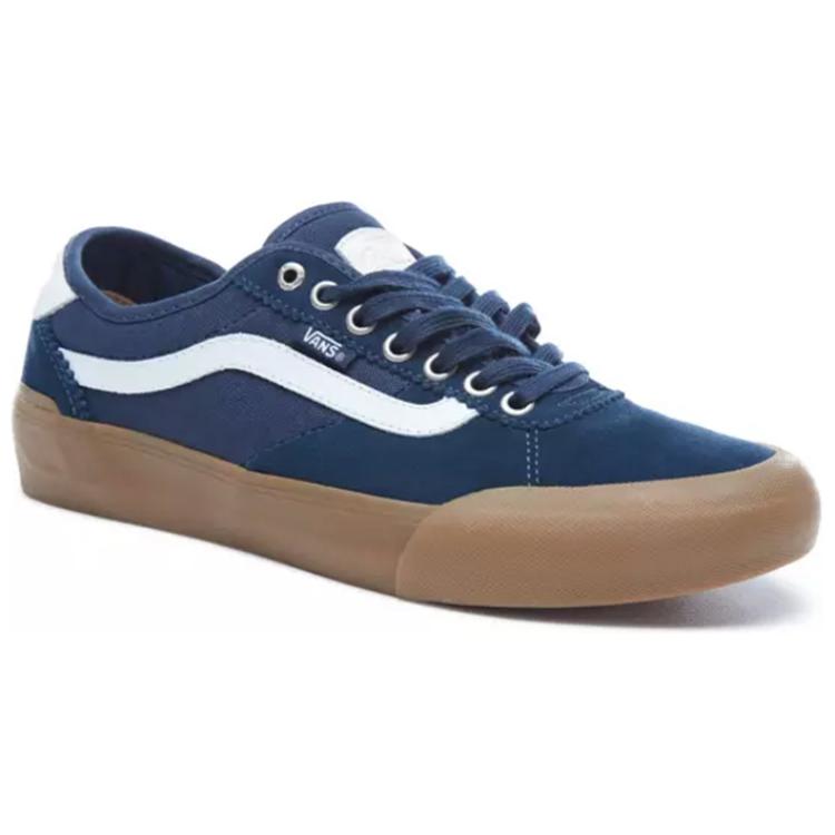 Кроссовки унисекс Vans Chima Pro 2, blue-brown, 34.5 EU