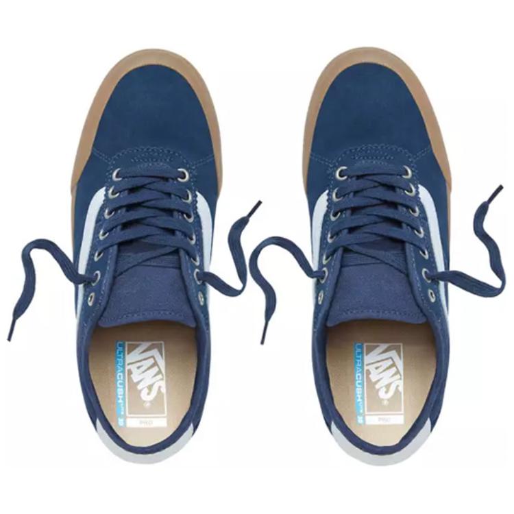 Кроссовки унисекс Vans Chima Pro 2, blue-brown, 34.5 EU