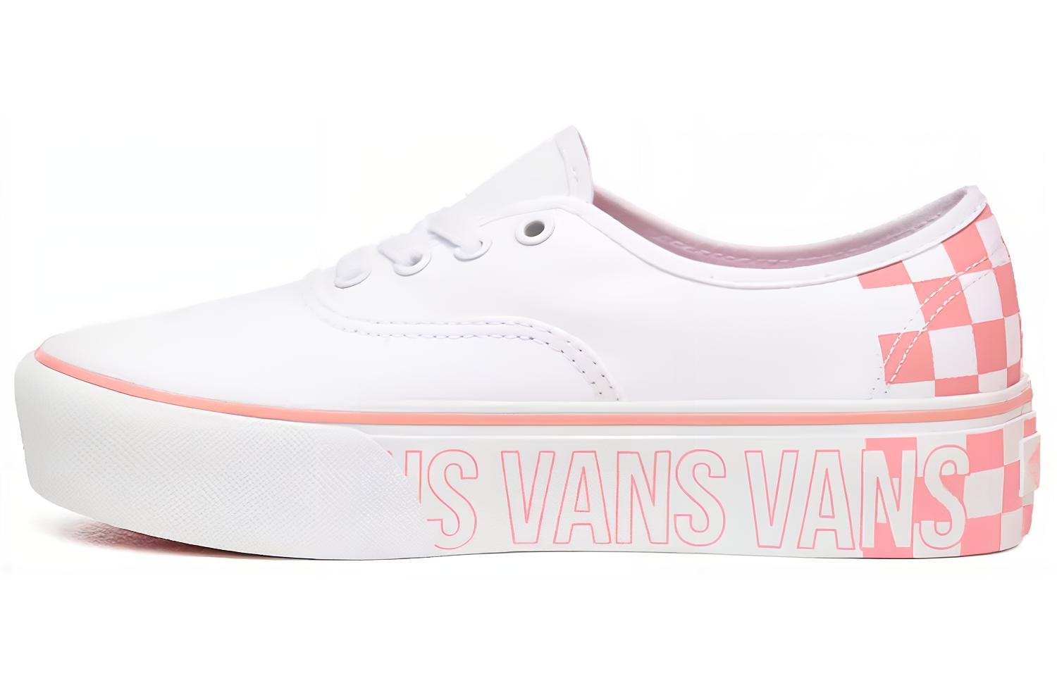 Кеды женские Vans Authentic Platform 2.0 белые/розовые
