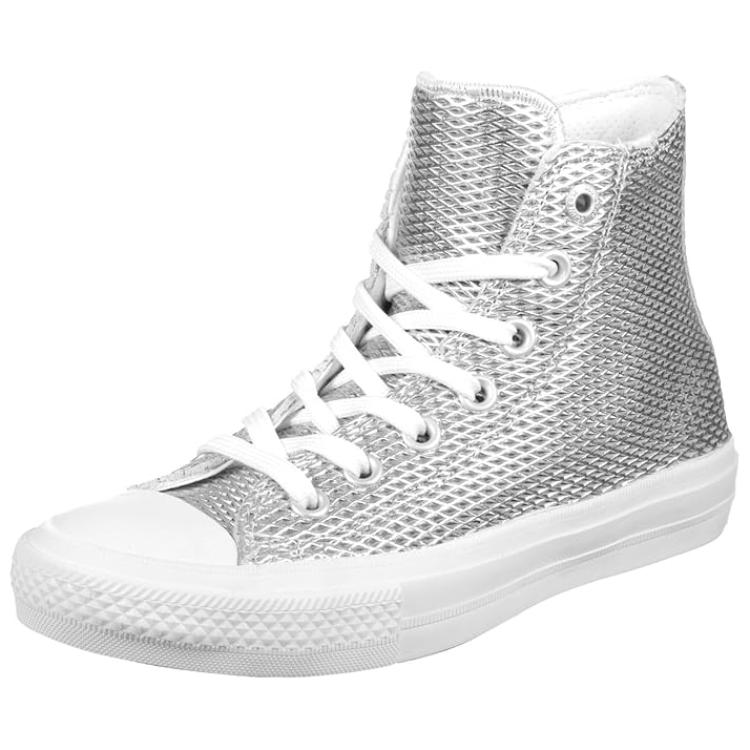 Кеды женские Converse Chuck Taylor All Star 2 High серебристые, 36.5 EU