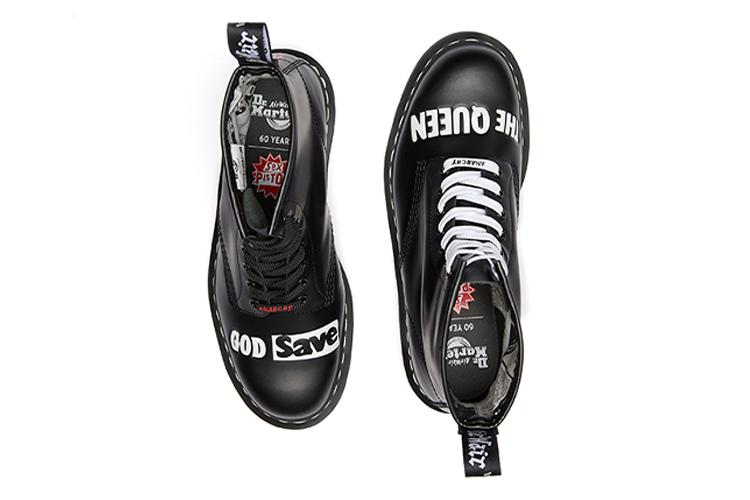 Ботинки женские Dr. Martens Sex Pistols X 1460 Smooth черные-белые