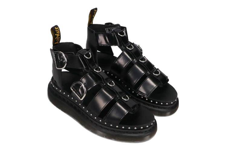 Сандалии женские Dr.Martens 26566001 черные-серебристые, 37 EU